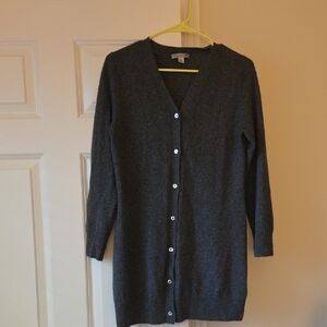 Precious Fibers Cashmere Women's Gray Cardigan Sweater Xs